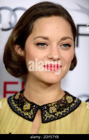 Marion Cotillard partecipa alla proiezione di 'Two Days, One Night' durante l'AFI FEST 2014 presentata da Audi al Teatro Egiziano di Los Angeles, CA, USA il 7 novembre 2014. Foto di Lionel Hahn/ABACAPRESS.COM Foto Stock