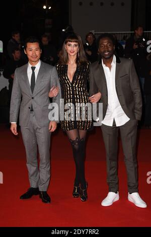 Medi Sadoun, Frederique Bel e Noom Diawara partecipano al NRJ Music Awards al Palais des Festivals il 13 dicembre 2014 a Cannes, Francia. Foto di Nicolas Gouhier/ABACAPRESS.COM Foto Stock