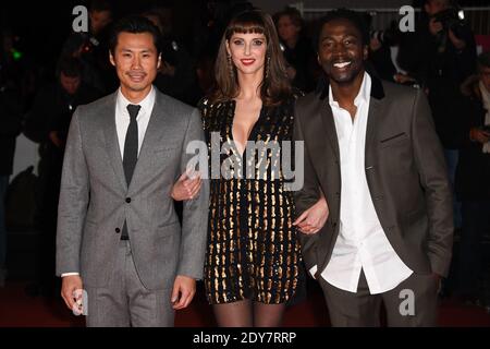 Medi Sadoun, Frederique Bel e Noom Diawara partecipano al NRJ Music Awards al Palais des Festivals il 13 dicembre 2014 a Cannes, Francia. Foto di Nicolas Gouhier/ABACAPRESS.COM Foto Stock