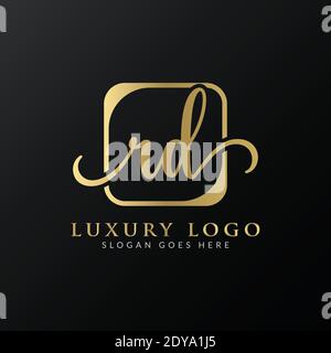 Logo Design della lettera iniziale Template vettoriale della tipografia moderna. Design con logo Creative Luxury. Illustrazione Vettoriale