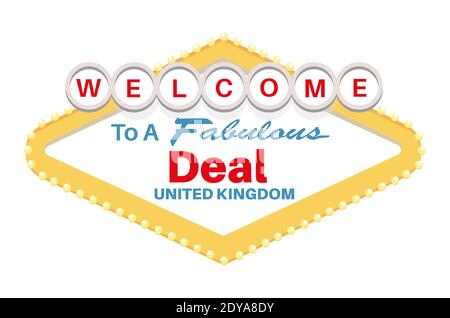 Brexit Deal Done illustrazione vettoriale Illustrazione Vettoriale