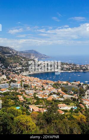 Vista dall'alto da Fort Mont Alban, Nizza, Francia Foto Stock