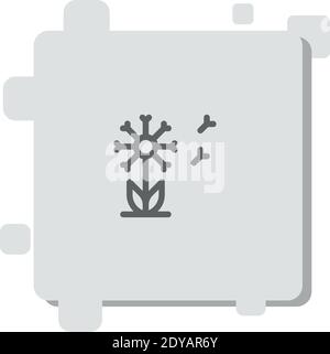 icona vettore dente di leone moderna semplice illustrazione vettoriale Illustrazione Vettoriale