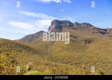 Bluff Knoll, la vetta più alta del Sitrling Range National Park, a nord dell'Alabany nell'Australia occidentale Foto Stock