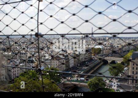 FRA - SOCIÉTÉ - NOTRE-DAME DE PARIS ET DES TOURISTES la Cathédrale Notre-Dame de Paris et les touristes qui la fréquente. FRA - SOCIETÀ - NOTRE-DAME O Foto Stock