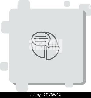 icona di analytics vector illustrazione vettoriale semplice e moderna Illustrazione Vettoriale