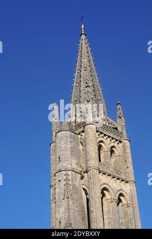 Il campanile separato della Basilica Saint-Michel, Bordeaux, Nouvelle Aquitaine, Francia Foto Stock