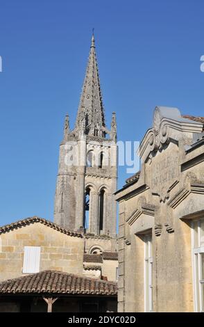 Il campanile separato della basilica di Saint-Michel, Bordeaux, Gironda, Nouvelle Aquitaine, Francia Foto Stock