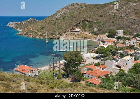 Grecia, Griechenland ,Peleponnes, peloponneso, Halbinsel, mani, architettura, Architektur, edifici, Porto Kagio, Bucht, Bay, Mittelmeer, , Foto Stock