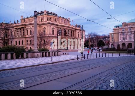 Immagine di Praga, capitale della Repubblica Ceca. Ilustration de Prague, capitale de la Republique assegno. Foto Stock