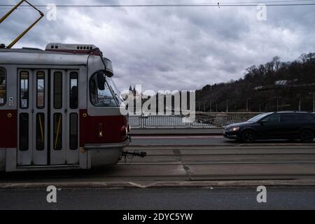 Immagine di Praga, capitale della Repubblica Ceca. Ilustration de Prague, capitale de la Republique assegno. Foto Stock