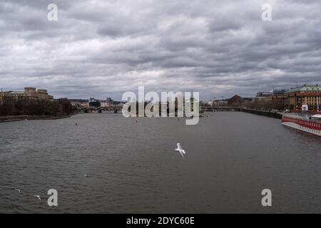 Immagine di Praga, capitale della Repubblica Ceca. Ilustration de Prague, capitale de la Republique assegno. Foto Stock