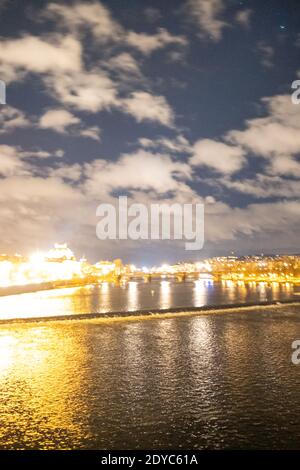 Immagine di Praga, capitale della Repubblica Ceca. Ilustration de Prague, capitale de la Republique assegno. Foto Stock