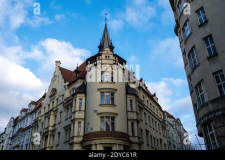 Immagine di Praga, capitale della Repubblica Ceca. Ilustration de Prague, capitale de la Republique assegno. Foto Stock