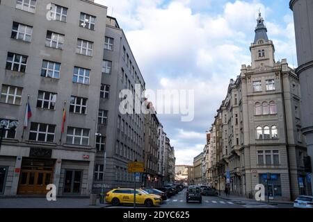 Immagine di Praga, capitale della Repubblica Ceca. Ilustration de Prague, capitale de la Republique assegno. Foto Stock