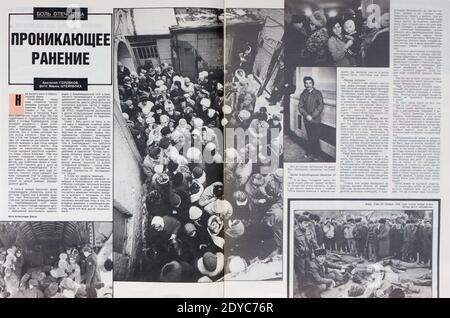 All'interno della rivista russa 'Ogoniok'. Foto Stock