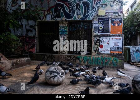 Graffiti ad Athen, Grecia, 2020 Foto Stock