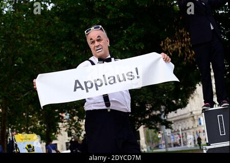 Vienna, Austria. 15 settembre 2011. Buskers Festival Vienna al Karlsplatz Foto Stock