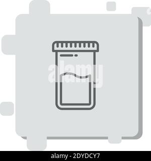 icona vettoriale jar semplice illustrazione vettoriale moderna Illustrazione Vettoriale