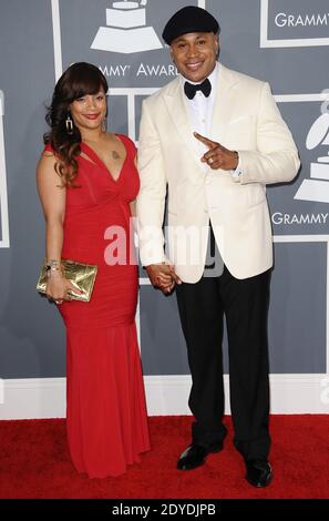 Simone Johnson e LL Cool J arrivano al 55° premio annuale GRAMMY presso lo Staples Center di Los Angeles, California, USA il 10 febbraio 2013. Foto di Lionel Hahn/ABACAPRESS.COM Foto Stock