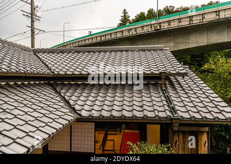 Architettura Giapponese e design del Tokaido Inn Foto Stock