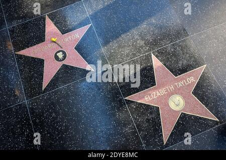 Il compianto Richard Burton è insignito di una stella sulla Hollywood Walk of Fame il 1 marzo 2013 a Los Angeles, California, USA. Foto di Lionel Hahn/ABACAPRESS.COM Foto Stock