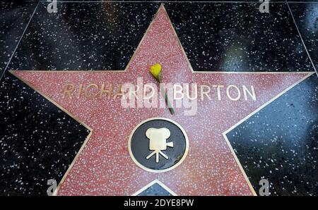 Il compianto Richard Burton è insignito di una stella sulla Hollywood Walk of Fame il 1 marzo 2013 a Los Angeles, California, USA. Foto di Lionel Hahn/ABACAPRESS.COM Foto Stock