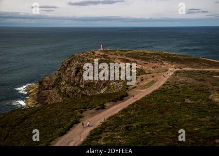 FRA - DAL LATTE A FRÉHEL. Il punto di Cap Frehel. FRA - DE LA LATTE A FRÉHEL. La pointe du Cap Fréhel. Foto Stock