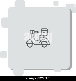moto vettore icona moderna semplice illustrazione vettoriale Illustrazione Vettoriale