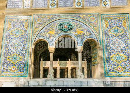 Karim Khani Nook (Khalvat e Karim Khani) nel palazzo di Golestan, Teheran, Iran Foto Stock