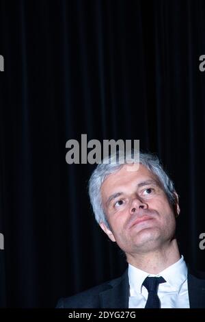 FRA - POLITIQUE - MEETING DE LAURENT WAUQUIEZ ET FRANCOIS-XAVIER BELLAMY Laurent Wauquiez, président du parti Les Républicains, et François Xavier Bel Foto Stock