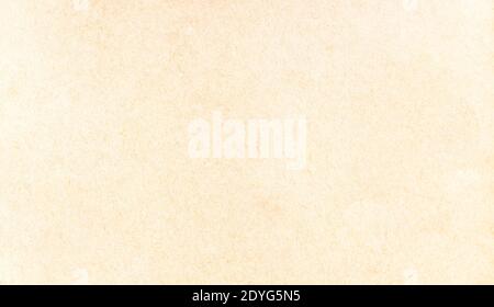 Antico elegante pergamena gialla, carta indossata disegno astratto creativo sfondo texture, full frame, copia spazio. Semplice carta giallastra datata Foto Stock