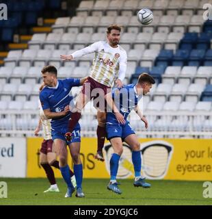 Hartlepool, Regno Unito. 26 Dicembre 2020. Azione di partita durante il gioco della Lega Nazionale tra Hartlepool United e FC Halifax Town a Victoria Park a Hartlepool KEN FOULDS Credit: SPP Sport Press Photo. /Alamy Live News Foto Stock