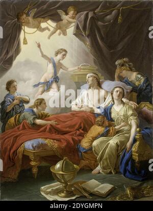 Lagrenee, Louis Jean - Allegoria sulla morte del Delfino - 1765. Foto Stock