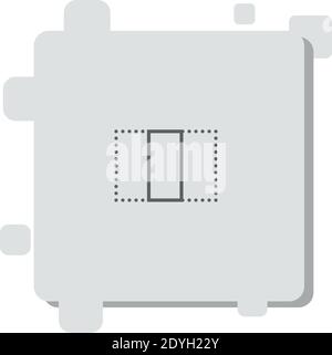 icona del vettore di allineamento centrale semplice illustrazione vettoriale moderna Illustrazione Vettoriale