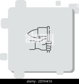 icona vettore di pace semplice illustrazione vettoriale moderna Illustrazione Vettoriale