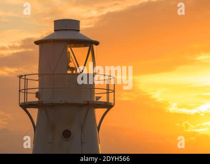 FARO DELLE PALUDI DI NEWPORT Foto Stock