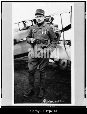 Lafayette Escadrille, Lt. Raoul Lufbury (e. Lufbery), Guerra Mondiale 1914-1918 Foto Stock