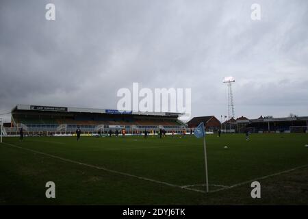 Hartlepool, Regno Unito. 26 Dicembre 2020. Vista generale prima del gioco della Lega Nazionale tra Hartlepool United e FC Halifax Town a Victoria Park in Hartlepool Credit: SPP Sport Press Photo. /Alamy Live News Foto Stock