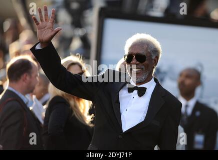 Morgan Freeman partecipa alla prima 'Oblivion' al Chinese Theatre di Los Angeles, CA, USA, 10 aprile 2013. Foto di Lionel Hahn/ABACAPRESS.COM Foto Stock