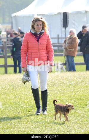 NO WEB NO APPS IN FRANCE FINO AL 15 MAGGIO - Sophie Tapie partecipa al salto internazionale Chantilly Show a Chantilly, nel nord-est di Parigi, Francia il 21 aprile 2013. Foto di Nicolas Briquet/ABACAPRESS.COM Foto Stock
