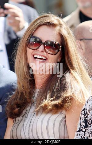 Maria Shriver arriva al TCM Classic Film Festival la cerimonia di firma e la stampa in onore dell'attrice Jane fonda al TCL Grauman's Chinese Theatre di Hollywood, Los Angeles, CA, USA il 27 aprile 2013. Foto di Krista Kennel/ABACAPRESS.COM Foto Stock