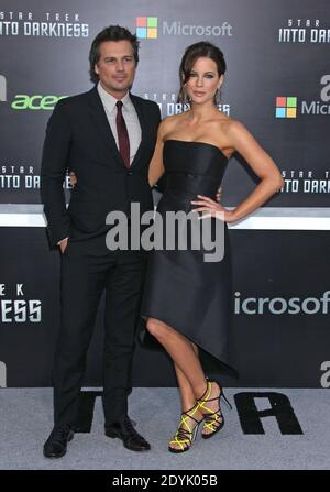 Len Wiseman e Kate Beckinsale arriveranno per la prima di Los Angeles della Paramount Pictures di 'Star Trek Into Darkness', al Dolby Theatre di Hollywood, Los Angeles, CA, USA il 14 maggio 2013. Foto di Baxter/ABACAPRESS.COM Foto Stock