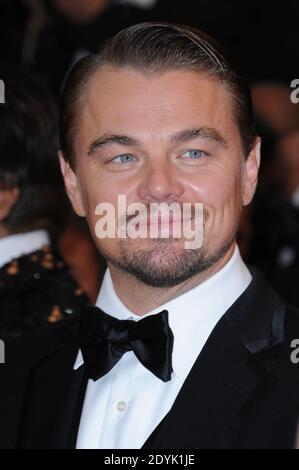 Leonardo DiCaprio in arrivo per la proiezione del Grande Gatsby e la cerimonia di apertura del 66° Festival del Cinema di Cannes al Palais des Festivals di Cannes, Francia, il 15 maggio 2013. Foto di Aurore Marechal/ABACAPRESS.COM Foto Stock