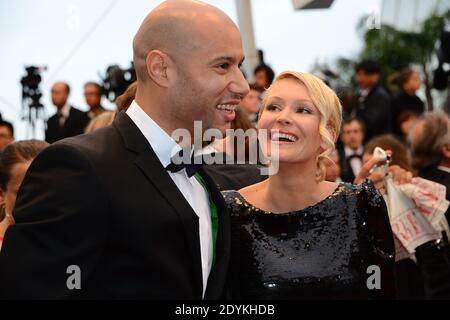 Tatiania Laurens e Xavier Delarue Arriving for All è la proiezione persa che si tiene al Palais Des Festivals nell'ambito del 66° festival cinematografico di Cannes, a Cannes, nella Francia meridionale, il 22 maggio 2013. Foto di Nicolas Briquet/ABACAPRESS.COM Foto Stock