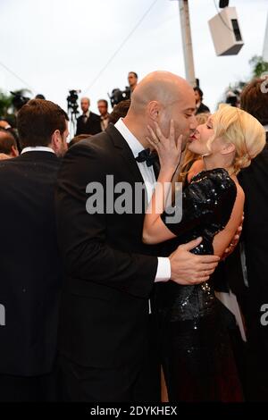 Tatiania Laurens e Xavier Delarue Arriving for All è la proiezione persa che si tiene al Palais Des Festivals nell'ambito del 66° festival cinematografico di Cannes, a Cannes, nella Francia meridionale, il 22 maggio 2013. Foto di Nicolas Briquet/ABACAPRESS.COM Foto Stock