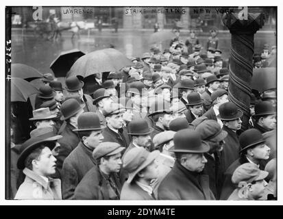 Lawrence strike incontro, New York Foto Stock