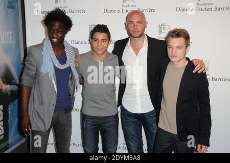 Ralph Amoussou, Samy Seghir, Vianney Lebasque e Paul Bartel partecipano alla prima del film 'Les Petits Princes' al Drugstore Publicis di Parigi, Francia, il 5 giugno 2013. Foto di Alban Wyters/ABACAPRESS.COM Foto Stock