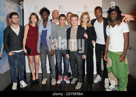 Amelie Chavaudra, Ralph Amoussou, Samy Seghir, Vianney Lebasque, Paul Bartel, Ahmed Drame e Margot Bancilhon partecipano alla prima del film 'Les Petits Princes' al Drugstore Publicis di Parigi, Francia, il 5 giugno 2013. Foto di Alban Wyters/ABACAPRESS.COM Foto Stock