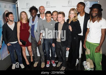 Amelie Chavaudra, Ralph Amoussou, Samy Seghir, Vianney Lebasque, Paul Bartel, Ahmed Drame e Margot Bancilhon partecipano alla prima del film 'Les Petits Princes' al Drugstore Publicis di Parigi, Francia, il 5 giugno 2013. Foto di Alban Wyters/ABACAPRESS.COM Foto Stock